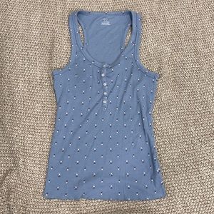 Aerie flower racerback tank-top, size Medium.